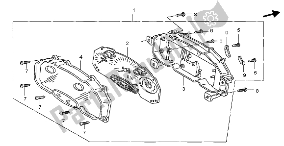 Wszystkie części do Pr? Dko? Ciomierz (kmh) Honda FJS 600D 2006