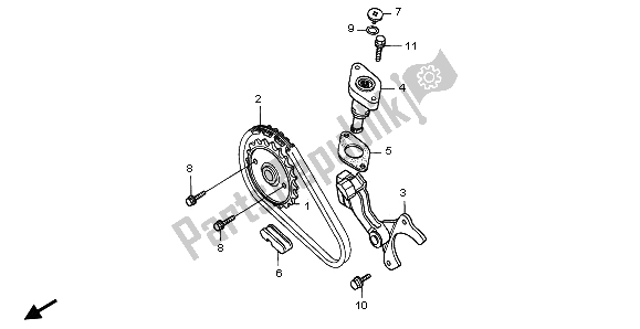 Todas las partes para Cadena De Levas de Honda TRX 400 FW Fourtrax Foreman 2002