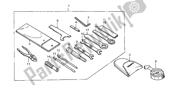 Tutte le parti per il Utensili del Honda CBR 600F 1995