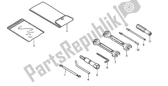 All parts for the Tools of the Honda SH 300 2008