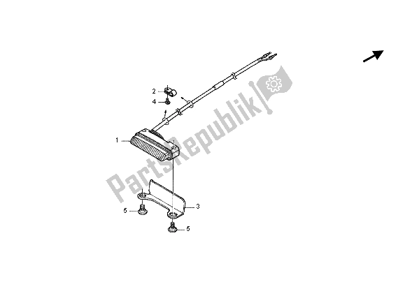 Todas las partes para Luz De La Cola de Honda CRF 450X 2012
