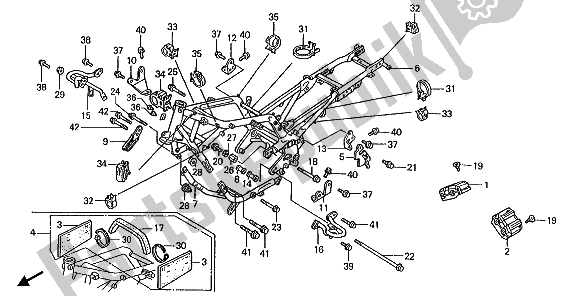 Todas las partes para Cuerpo Del Marco de Honda ST 1100 1992