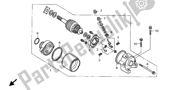 Todas las partes para Motor De Arranque de Honda CRF 450X 2009