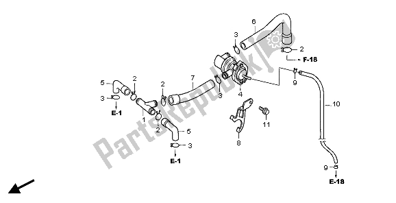 Todas las partes para Válvula De Control De Inyección De Aire de Honda CBF 600 NA 2007