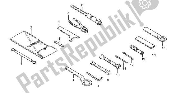 Tutte le parti per il Utensili del Honda CBR 1000 RR 2007