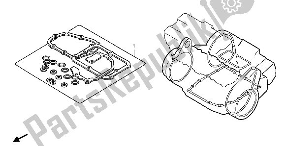 Tutte le parti per il Kit Di Guarnizioni Eop-2 B del Honda CB 600 FA Hornet 2007