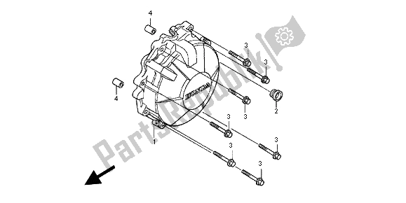 Tutte le parti per il Coperchio Del Generatore del Honda CBR 600 FA 2012