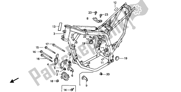 Todas las partes para Cuerpo Del Marco de Honda XL 600V Transalp 1990