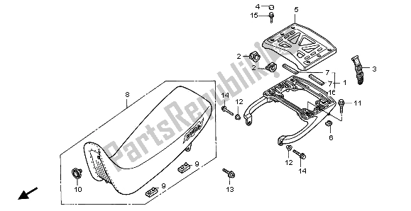 Todas las partes para Asiento de Honda NX 650 1996