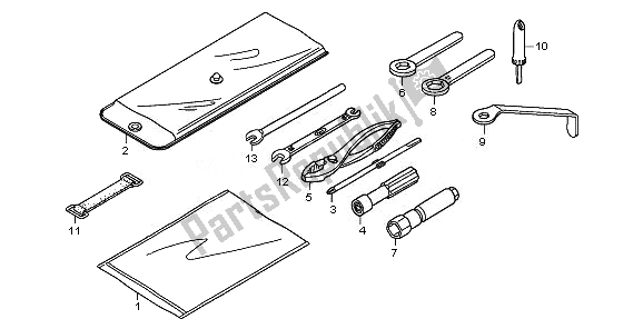 All parts for the Tools of the Honda TRX 500 FE Foretrax Foreman ES 2011