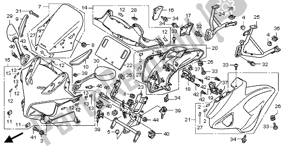 Tutte le parti per il Cappuccio del Honda CBF 1000 SA 2010