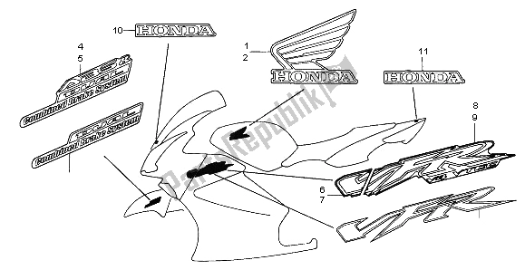 All parts for the Mark of the Honda VFR 800A 2002