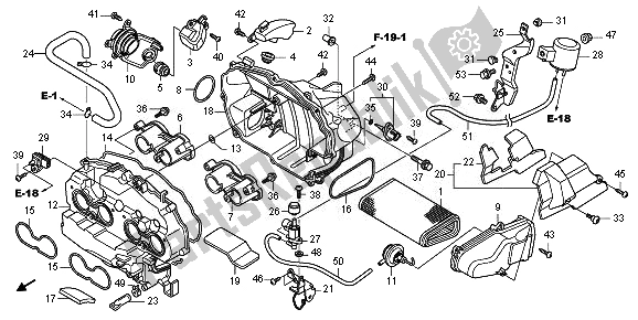 Todas las partes para Filtro De Aire de Honda CB 1000 RA 2010