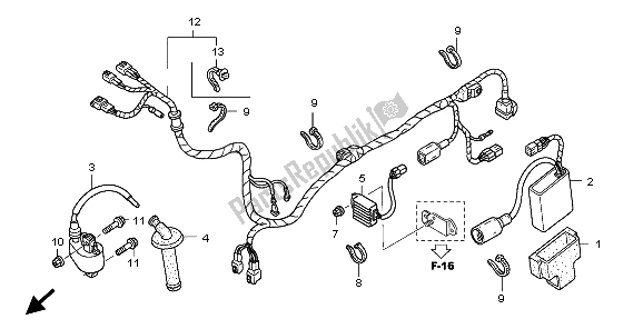 Todas las partes para Arnés De Cables de Honda CRF 450X 2009