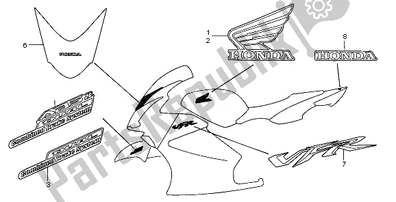 All parts for the Mark of the Honda VFR 800 2010