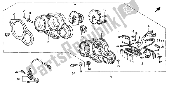 Tutte le parti per il Metro (kmh) del Honda CBR 900 RR 1996