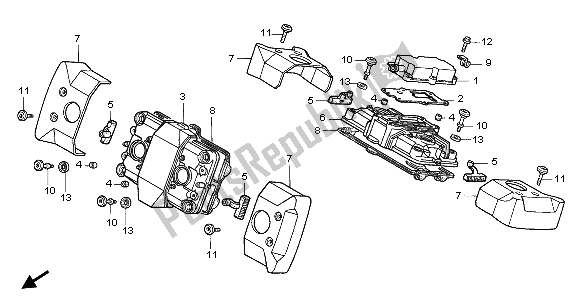 Tutte le parti per il Coperchio Della Testata del Honda VF 750C 1999