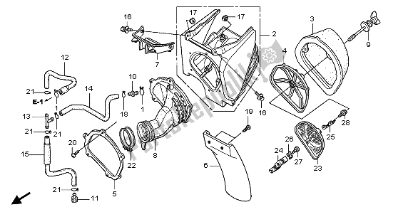 Toutes les pièces pour le Purificateur D'air du Honda CRF 450R 2002