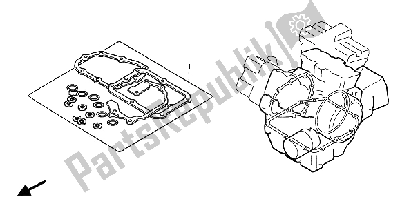 Toutes les pièces pour le Kit De Joint Eop-2 B du Honda VFR 800 FI 2000