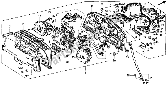 Todas las partes para Metro (mph) de Honda GL 1500 1988
