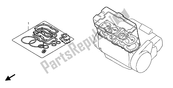 Tutte le parti per il Kit Di Guarnizioni Eop-1 A del Honda CB 600 FA Hornet 2008