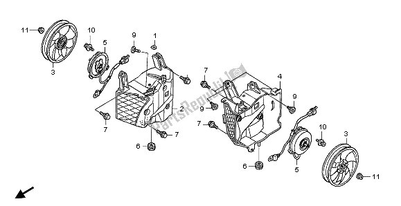 Todas las partes para Ventilador de Honda GL 1800 2009