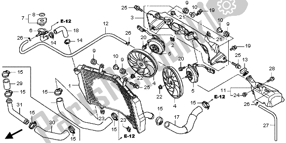 Todas las partes para Radiador de Honda VFR 1200 FD 2013