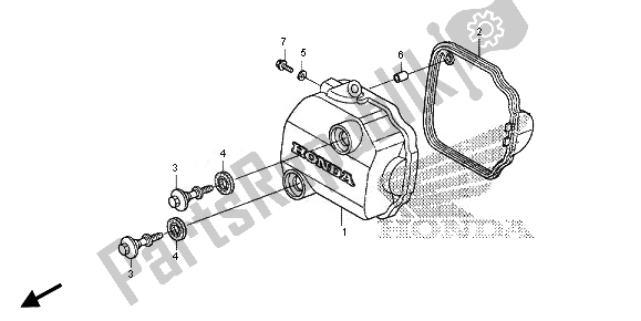 Tutte le parti per il Coperchio Della Testata del Honda CRF 110F 2014