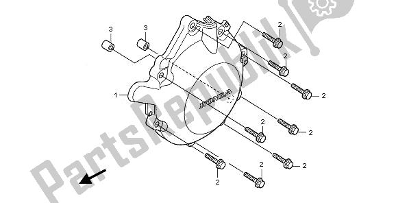 Todas las partes para C. A. Cubierta Del Generador de Honda CBF 1000 TA 2010