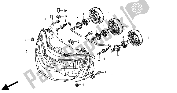 Todas las partes para Faro (eu) de Honda CBR 900 RR 2000