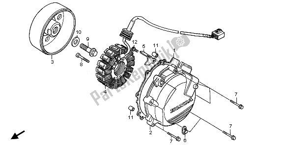 Tutte le parti per il Generatore del Honda VFR 800 2010