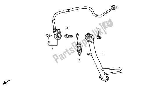 Todas las partes para Costado de Honda VTR 250 2009