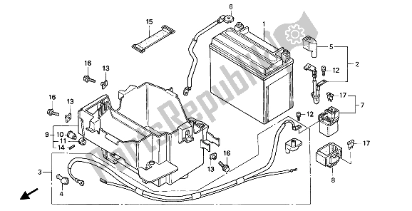 Tutte le parti per il Batteria del Honda VF 750C 1994