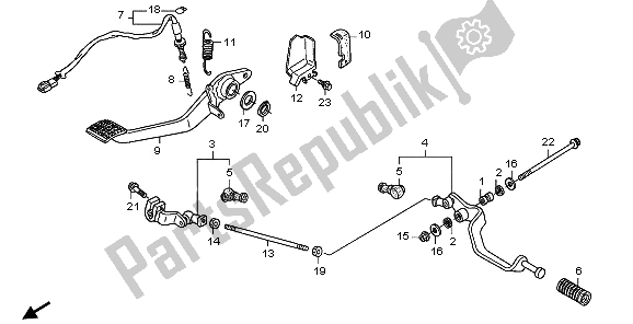 Todas las partes para Pedal de Honda ST 1300 2009