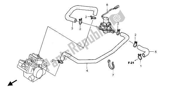 Tutte le parti per il Valvola Di Iniezione Dell'aria del Honda VFR 800A 2008