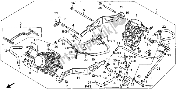 Todas las partes para Carburador (montaje) de Honda VT 125C 2007