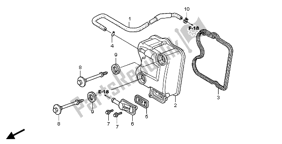 Todas las partes para Cubierta De Tapa De Cilindro de Honda PES 150 2006