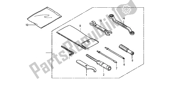 Wszystkie części do Przybory Honda FJS 600D 2011