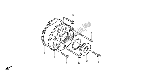 Todas las partes para Cubierta Izquierda Del Cárter de Honda CBR 1000F 1992