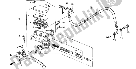 Toutes les pièces pour le Maître-cylindre D'embrayage du Honda VFR 800A 2006