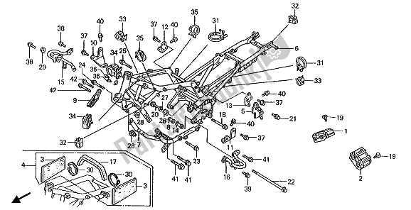 Tutte le parti per il Corpo Del Telaio del Honda ST 1100A 1992