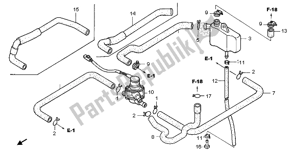 Wszystkie części do Zawór Steruj? Cy Wtryskiem Powietrza Honda VTR 1000 SP 2006