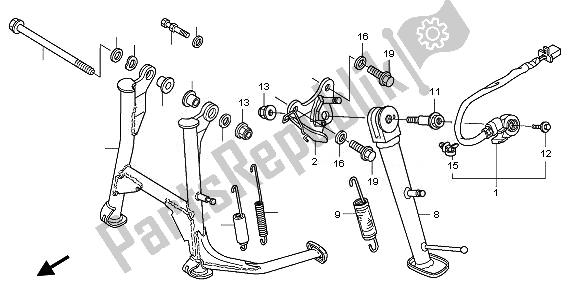 Wszystkie części do Stoisko Honda CBF 600N 2008