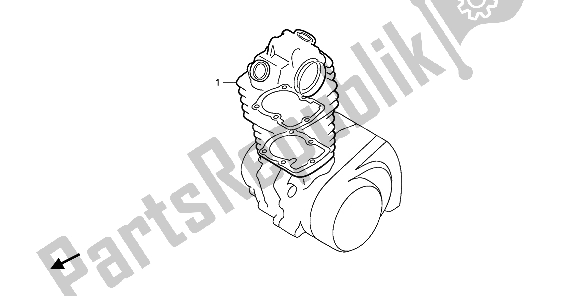 All parts for the Eop-1 Gasket Kit A of the Honda XR 250R 1985