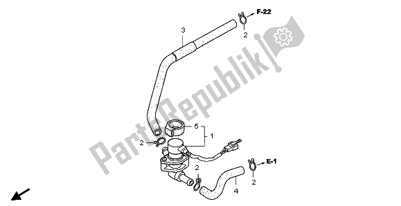 Todas las partes para Válvula De Inyección De Aire de Honda FJS 400A 2010