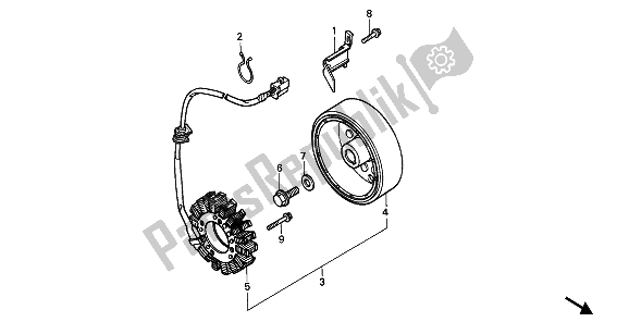 Tutte le parti per il Generatore del Honda CBR 600F 1990