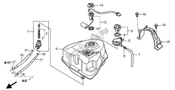 Todas las partes para Depósito De Combustible de Honda NES 150 2006