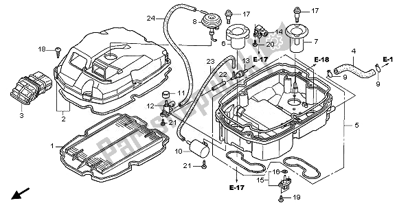 Tutte le parti per il Filtro Dell'aria del Honda VFR 800 2010