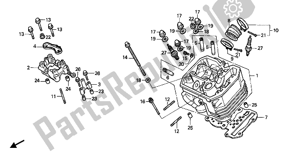 Todas las partes para Culata Delantera de Honda XRV 750 Africa Twin 1990