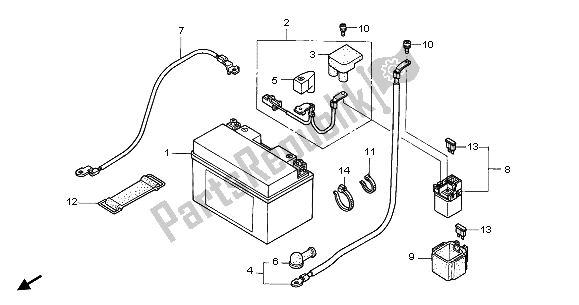 Tutte le parti per il Batteria del Honda CBR 900 RR 2003